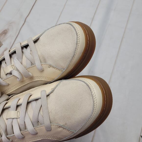 Timberland Earthkeepers Atlanta cream canvas green leather sneakers low shoes - Picture 11 of 11